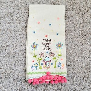 Natural Life Linen Embroidered Hand Towel